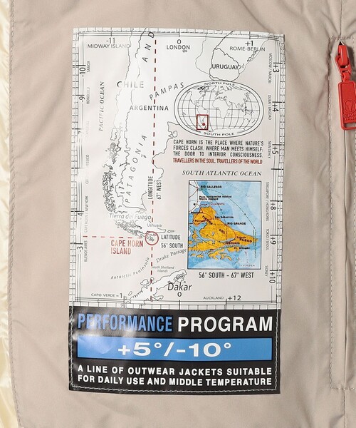 CAPEHORN（ケープホーン）の「CAPE HORN:〈洗濯機可能〉MATT STELLA セミロング フード付き ダウン コート（ダウンジャケット/コート・レディース・ナチュラル/ブラック/ネイビー・44/42）」の16枚目の写真