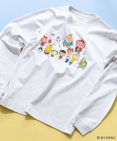 JEANS MATE(ジーンズメイト)の「【COJI-COJI/コジコジ】プリント ロンT(Tシャツ/カットソー・メンズ・ホワイト系その他3/ベージュ系その他2/ホワイト系その他/ベージュ系その他3/ブラック系その他/ブルー系その他2・MEDIUM/SMALL)」の5枚目の写真