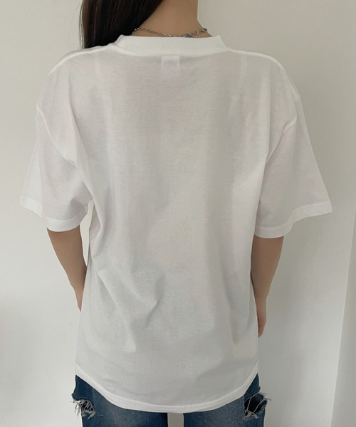 Ada.（エイダ）の「ぼかし フラワーモチーフ ロゴ プリントＴシャツ（Tシャツ/カットソー・レディース・ホワイト/ピンク・FREE）」の20枚目の写真