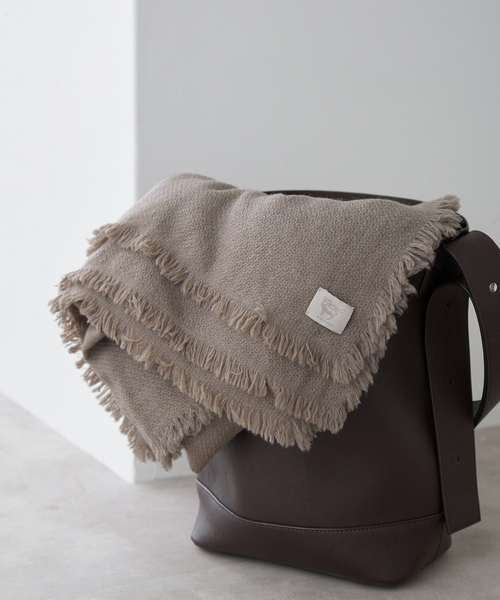 NMINMIDUAI カシミア 100% グレー ストール ニムニムデュアイ 薄手の