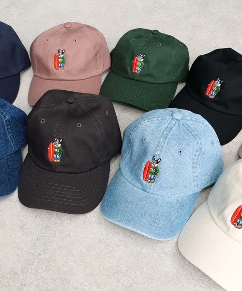 The Endless Summer(エンドレスサマー)の「TES BUHI SURFER EMB LOW CAP / キャップ(キャップ・メンズ・オフホワイト/ダークグリーン/ブルー/ブラック/サックスブルー/チャコール/ピンク系その他2/ベージュ/ネイビー・FREE)」の22枚目の写真