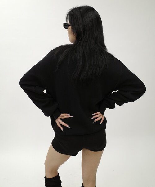 セール】【UNISEX/ユニセックス】Sourcreamクロスロゴニット（ニット