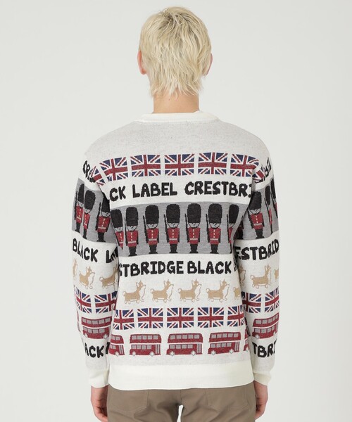 ブラックレーベルクレストブリッジ　ブリティッシュ　フェスティブニット　Lサイズ BLACK LABEL CRESTBRIDGE（ブラックレーベル・クレストブリッジ