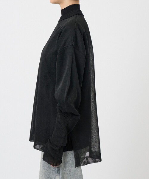 【2025春夏新作】 UN3D./アンスリード】SEE KNIT/レイヤード LAYERED THROUGH トップス