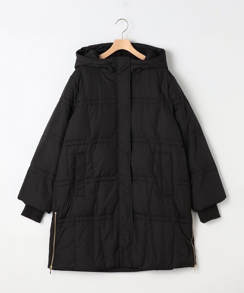 【美品】MICO COULIER フードロングピュアダウンコート F ブラック MICO COULIER（ミコクリエ）の「フードロングピュアダウンコート