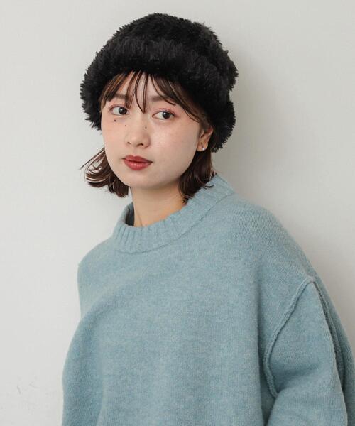 SENSE OF PLACE by URBAN RESEARCH(センスオブプレイスバイアーバンリサーチ)の「シャギーニットキャップ(ニットキャップ/ビーニー・レディース・ブラック/ブラウン系その他・ONE)」の1枚目の写真