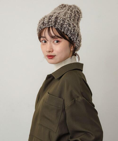 SENSE OF PLACE by URBAN RESEARCH(センスオブプレイスバイアーバンリサーチ)の「シャギーニットキャップ(ニットキャップ/ビーニー・レディース・ブラック/ブラウン系その他・ONE)」の9枚目の写真