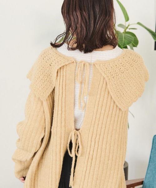 Crisp（クリスプ）の「グリッターシアージャガードTシャツ（Tシャツ/カットソー・レディース・ブルー/アイボリー/イエロー・FREE）」の10枚目の写真