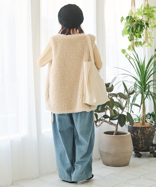 Crisp（クリスプ）の「グリッターシアージャガードTシャツ（Tシャツ/カットソー・レディース・ブルー/アイボリー/イエロー・FREE）」の21枚目の写真