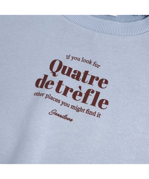 JENNI love（ジェニィラブ）の「【コットン100％】ラインリボン短丈トレーナー（スウェット・キッズ・ブラック/サックスブルー/オフホワイト・130cm/140cm/150cm/160cm）」の9枚目の写真