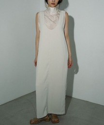 anuke（アンヌーク）の「anuke Twill Uneck Onepiece ツイルUネック