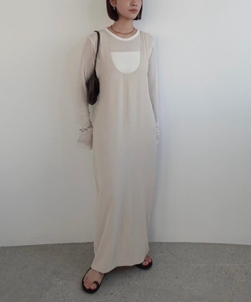 新品 anuke アンヌーク Twill Uneck Onepiece ànuke online store（アンヌーク） / Twill Uneck OnepieceTwill