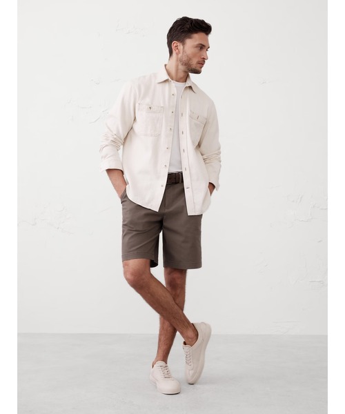 BANANA REPUBLIC FACTORY STORE（バナナリパブリック ファクトリーストア）の「BANANA REPUBLIC FACTORY STORE　　9インチ LIVED-IN ショートパンツ（その他パンツ・メンズ・ネイビー/その他/ベージュ/ベージュ系その他/アイボリー/ブルー・34/33/32/31/30/29/28）」の11枚目の写真