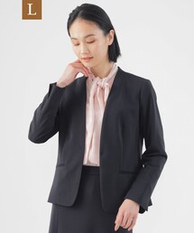 【未使用】TRANCE WORK ノーカラージャケット&パンツ ブラック セール】TRANS WORK｜トランスワークのノーカラージャケット通販