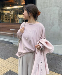 DouDou | 【SAKURA @___saku14_ 企画】BIGロンTEE(Tシャツ/カットソー)