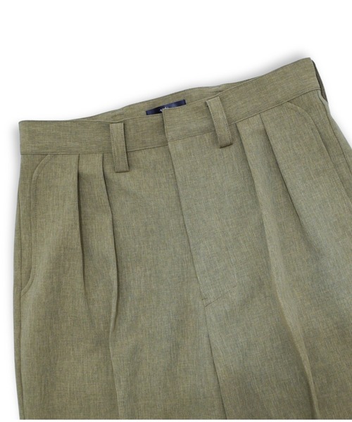 ohta(オータ)の「【ohta 】khaki pleats pants(スラックス・メンズ・カーキ・1)」の4枚目の写真