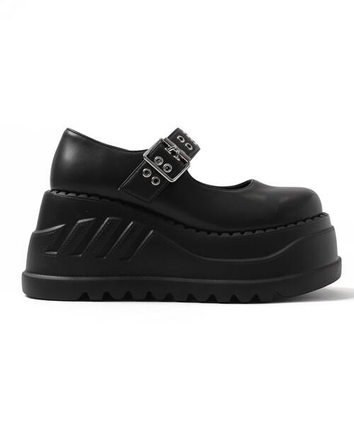 WEGO（ウィゴー）の「WEGO/【25年春夏新作】厚底ハトメワンストラップシューズ（ドレスシューズ・レディース・ブラック・MEDIUM/LARGE）」の11枚目の写真