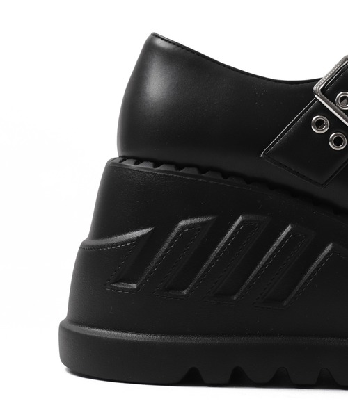 WEGO（ウィゴー）の「WEGO/【25年春夏新作】厚底ハトメワンストラップシューズ（ドレスシューズ・レディース・ブラック・MEDIUM/LARGE）」の7枚目の写真