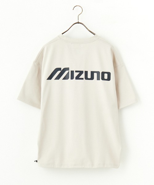 MIZUNO/ミズノ] 別注 ドローコード付き バックプリントTシャツ