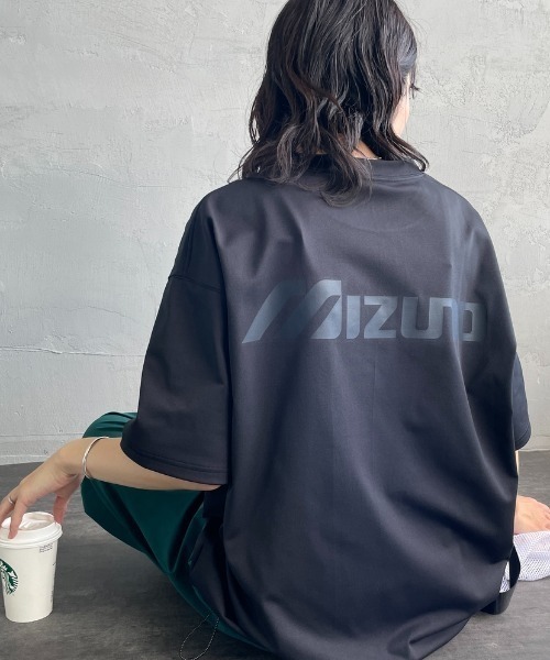 MIZUNO（ミズノ　）の「[MIZUNO/ミズノ] 別注 ドローコード付き バックプリントTシャツ（Tシャツ/カットソー・レディース・ブラック/グレイッシュベージュ/ホワイト・L/M/S/XL）」の22枚目の写真