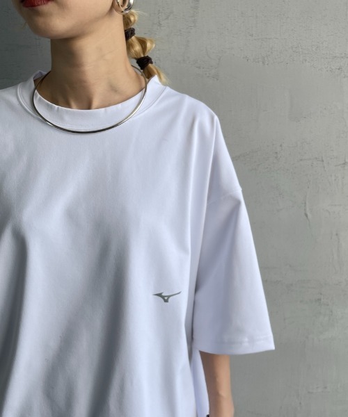 MIZUNO（ミズノ　）の「[MIZUNO/ミズノ] 別注 ドローコード付き バックプリントTシャツ（Tシャツ/カットソー・レディース・ブラック/グレイッシュベージュ/ホワイト・L/M/S/XL）」の19枚目の写真
