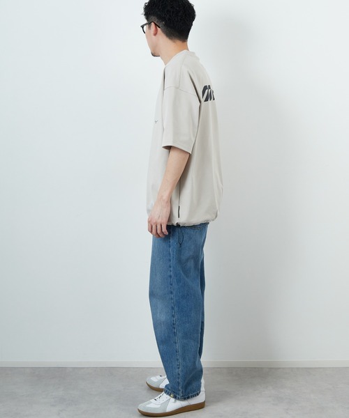 MIZUNO/ミズノ] 別注 ドローコード付き バックプリントTシャツ（T