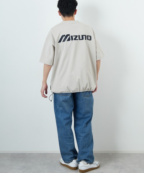 関税込【 】 Jeans バックプリント Tシャツ MIZUNO/ミズノ] 別注 ドローコード付き バックプリントTシャツ