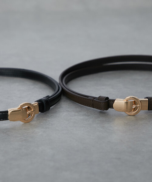 un dix cors（アンディコール）の「スライド式マグネットベルト（ベルト・レディース・ブラック/ブラウン・FREE）」の6枚目の写真