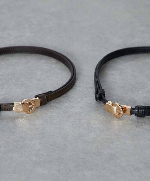 un dix cors（アンディコール）の「スライド式マグネットベルト（ベルト・レディース・ブラック/ブラウン・FREE）」の7枚目の写真