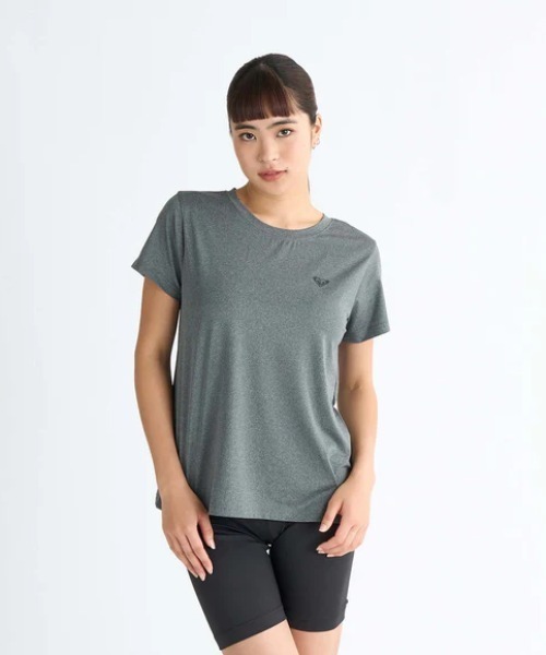 ROXY（ロキシー）の「UPLIFTING LIFE/ロキシー水陸両用ワンポイント半袖ロゴTシャツ（Tシャツ/カットソー・レディース・オレンジ/グレー/ブラック/ホワイト・LARGE/SMALL/MEDIUM）」の3枚目の写真