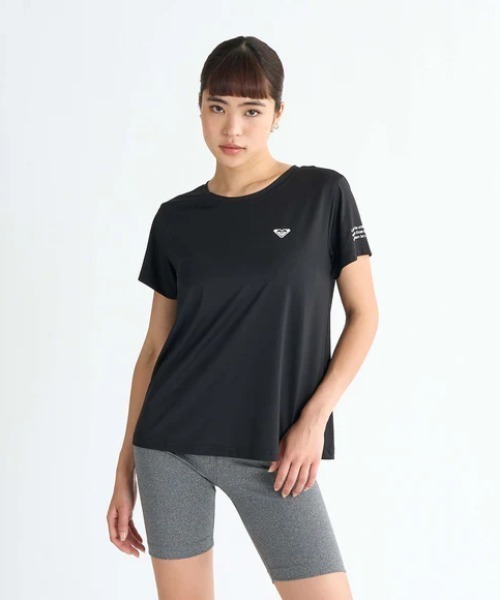 ROXY（ロキシー）の「UPLIFTING LIFE/ロキシー水陸両用ワンポイント半袖ロゴTシャツ（Tシャツ/カットソー・レディース・オレンジ/グレー/ブラック/ホワイト・LARGE/SMALL/MEDIUM）」の9枚目の写真