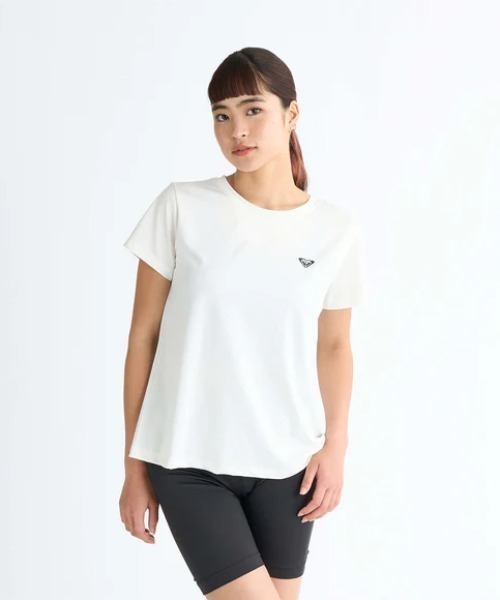 ROXY（ロキシー）の「UPLIFTING LIFE/ロキシー水陸両用ワンポイント半袖ロゴTシャツ（Tシャツ/カットソー・レディース・オレンジ/グレー/ブラック/ホワイト・LARGE/SMALL/MEDIUM）」の7枚目の写真