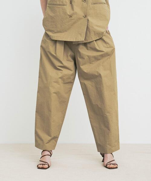 LAATO(ラート)の「slit tack pants(その他パンツ・レディース・キャメル/ダークグレー・FREE/TALL)」の6枚目の写真
