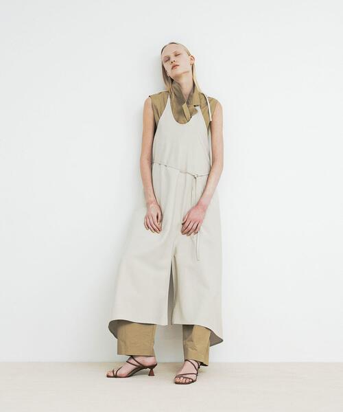 LAATO(ラート)の「slit tack pants(その他パンツ・レディース・キャメル/ダークグレー・FREE/TALL)」の9枚目の写真