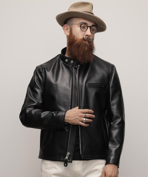 Schott（ショット）の「Schott/ショット/641 RIDERS/641ライダース（ライダースジャケット・メンズ・ブラック・34/36/44/46/38/42/40）」の3枚目の写真