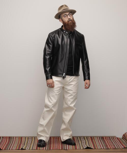 Schott（ショット）の「Schott/ショット/641 RIDERS/641ライダース（ライダースジャケット・メンズ・ブラック・34/36/44/46/38/42/40）」の5枚目の写真
