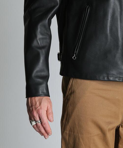 Schott（ショット）の「Schott/ショット/641 RIDERS/641ライダース（ライダースジャケット・メンズ・ブラック・34/36/44/46/38/42/40）」の10枚目の写真