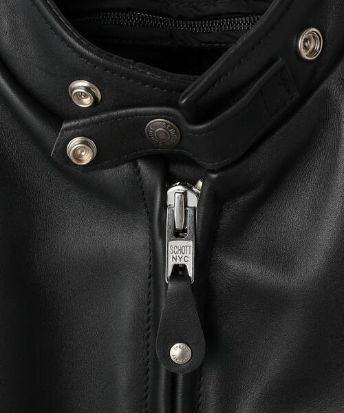 Schott（ショット）の「Schott/ショット/641 RIDERS/641ライダース（ライダースジャケット・メンズ・ブラック・34/36/44/46/38/42/40）」の20枚目の写真