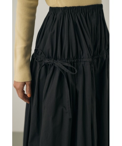 M_（エムアンダーバー）の「【M_】【セットアップ対応】GATHERRING スカート（スカート・レディース・ブラック/マルチ・1/2）」の11枚目の写真