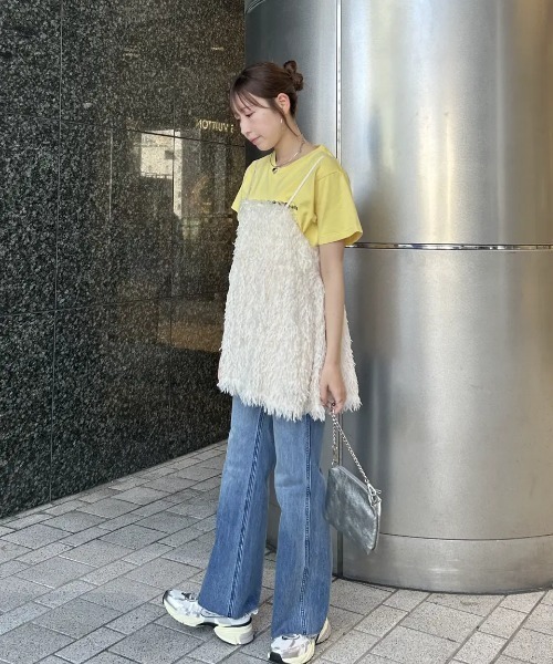 ブラウス シャツ FRINGE CAMISOLE BLOUSE レディース FRINGE CAMISOLE BLOUSE（シャツ/ブラウス）｜ROSE BUD（ローズ