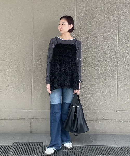 FRINGE CAMISOLE BLOUSE（シャツ/ブラウス）｜ROSE BUD（ローズ
