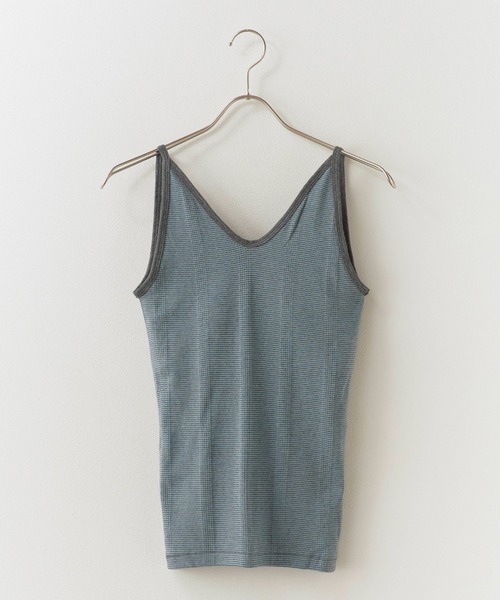 MILLER(ミラー)の「R.P.miller/ミラー Prib Cami tank タンクトップ 2026新作 再入荷 夏服(タンクトップ・レディース・レッド系/ネイビー系/ストーン/グリーン/ネイビー/レッド系1/ブルー/ブラック・FREE)」の1枚目の写真