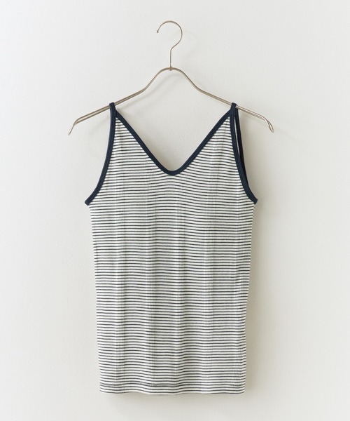 MILLER(ミラー)の「R.P.miller/ミラー Prib Cami tank タンクトップ 2026新作 再入荷 夏服(タンクトップ・レディース・レッド系/ネイビー系/ストーン/グリーン/ネイビー/レッド系1/ブルー/ブラック・FREE)」の20枚目の写真