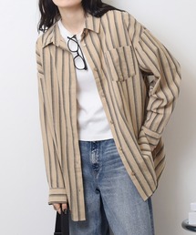 RELACLO select ストライプBIGシャツ