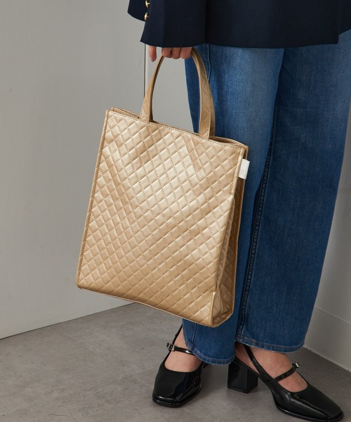 ROOTOTE(ルートート)の「【ROOTOTE】トートバッグ LT.アーキャトル.Classic-B(トートバッグ・レディース・ゴールド/ネイビー/ブラック系1/シルバー/ブラック・FREE)」の6枚目の写真