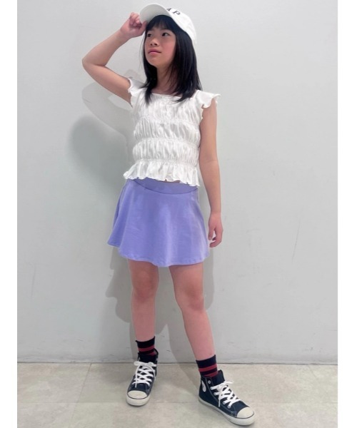 GAP(ギャップ)の「イージーミニスカート・スコート (キッズ)(スカート・キッズ・マルチ/パープル・120cm/140cm/130cm/160cm/110cm/150cm)」の12枚目の写真