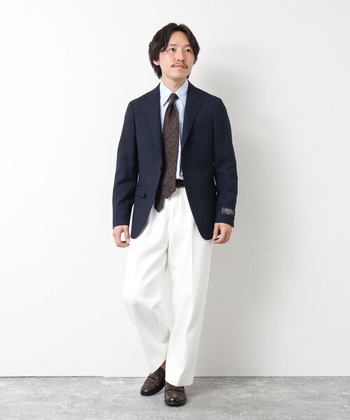 NOLLEY’S（ノーリーズ）の「《ビジカジ対応》IMPORT FABRIC JACKET 25SS（テーラードジャケット・メンズ・ネイビー/チャコールグレー/ベージュ系その他・L/M/S/XL）」の6枚目の写真