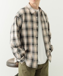 ITEMS URBANRESEARCH | オンブレチェック ロングスリーブシャツ(シャツ/ブラウス)