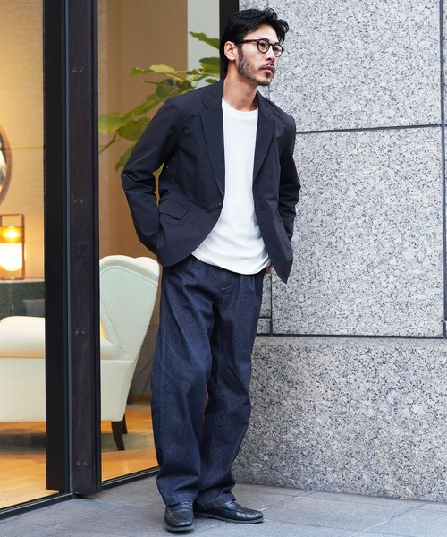 jiggys shop(ジギーズショップ)の「ライトオンスデニム タックイージーワイドパンツ(デニムパンツ・メンズ・ブルー系その他2/ブラック/ブルー系その他・SMALL/MEDIUM/X-LARGE/LARGE)」の11枚目の写真