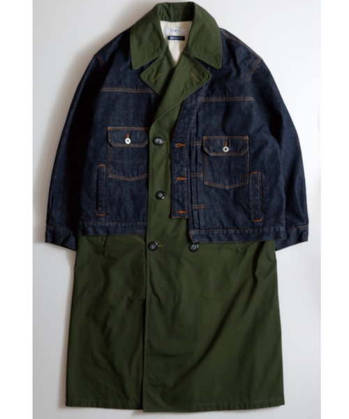 FDMTL ファンダメンタル コート Lサイズ カーキ セール】FDMTL/ファンダメンタル/SECOND JACKET TRENCH COAT（トレンチ
